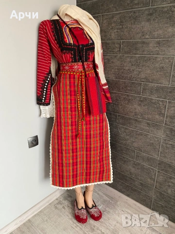 Родопска престилка от автентичен плат