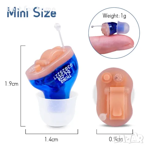 Невидим слухов апарат - TKING C28- ляво ухо, снимка 6 - Слухови апарати - 49779086