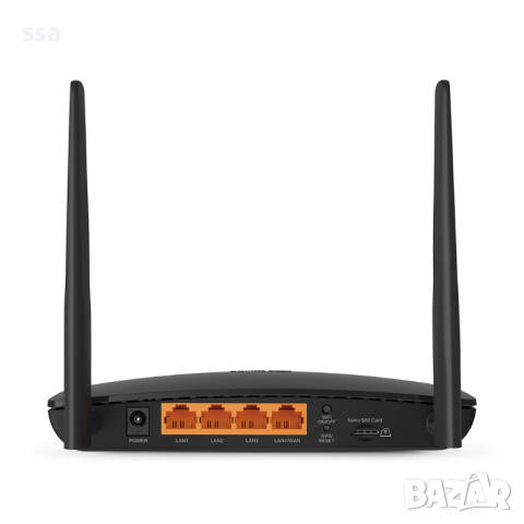 Безжичен рутер TP-LINK TL-MR6400, N300, 4G LTE,, снимка 6 - Рутери - 36154290