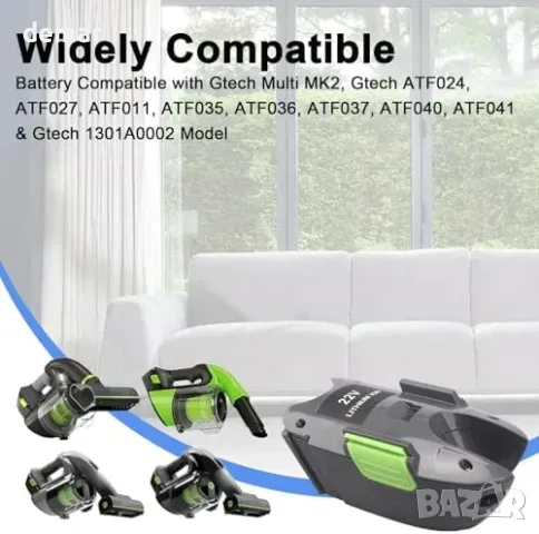 Литиево-йонна батерия 22 V, 3000 mAh за Gtech Multi MK2, снимка 4 - Други стоки за дома - 56216959