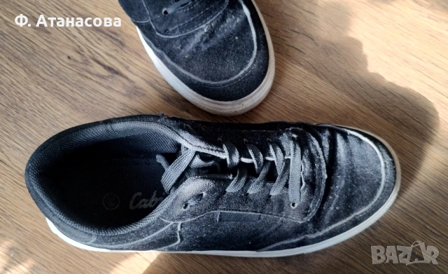 Чудесни детски кецове / маратонки, черни велурени, 38 номер, снимка 3 - Детски маратонки - 53469545