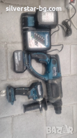 Перфоратор и винтоверт зарядно Makita Макита, снимка 5 - Перфоратори - 51986478