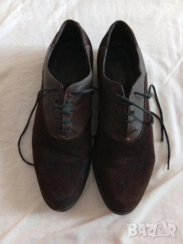 Т.кафяви обувки - естествена кожа-велур, снимка 4 - Ежедневни обувки - 52838867