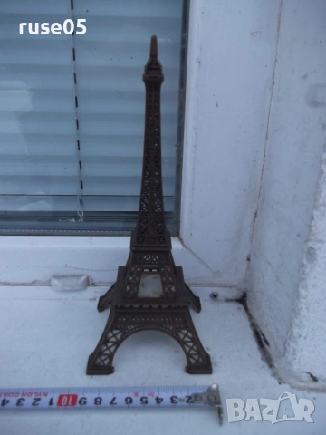 Айфелова кула метална с подсветка работеща