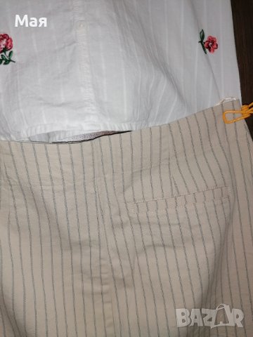 Пола Zara S / риза бродерия S, снимка 2 - Поли - 41844966