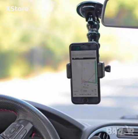 Чупеща автомобилна стойка за тебефон с вакуумно закрепване, снимка 6 - Аксесоари и консумативи - 52444858