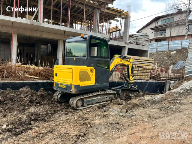 Услуги с мини багер и самосвал