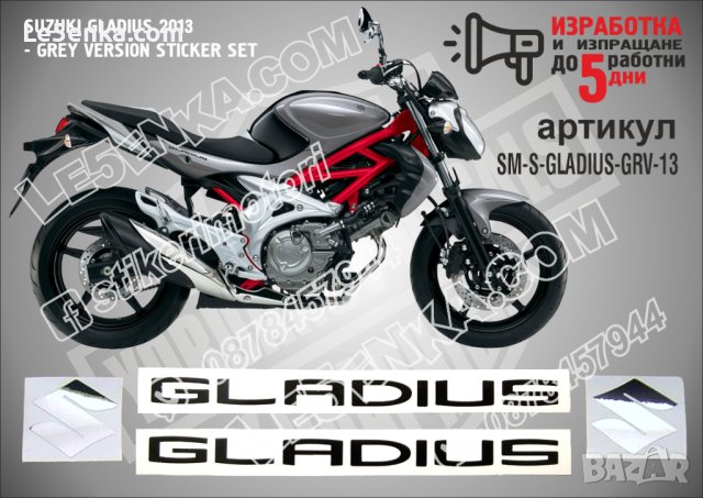 Suzuki Gladius 2013 Grey Version SM-S-GLADIUS-GRV-13, снимка 1 - Аксесоари и консумативи - 42474546