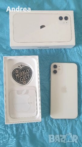 Перфектен IPhone 11 128 GB - бял цвят, снимка 5 - Apple iPhone - 52823634