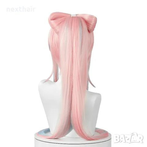 Аниме перука Genshin Impact Sangonomiya Kokomi Cosplay, снимка 4 - Аксесоари за коса - 50309989