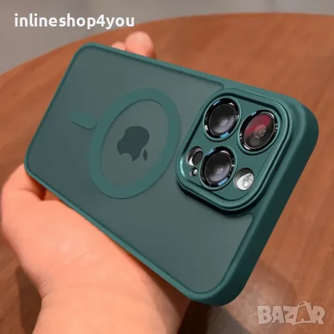 Матов MAGSAFE Кейс за Apple iPhone 16 Pro Max със защита на камерите, снимка 8 - Калъфи, кейсове - 47263120