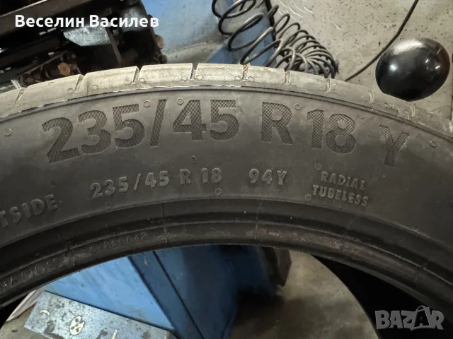 CONTINENTAL 235/45/18 , снимка 6 - Гуми и джанти - 55976795