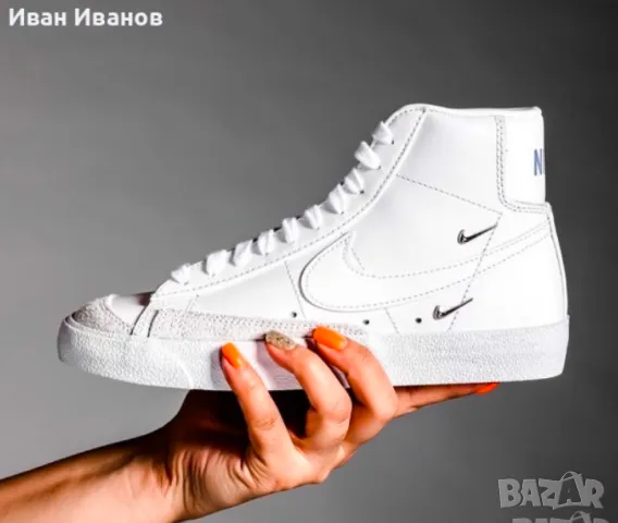 маратонки /кецове Nike Blazer Mid 77 White номер 41 ,5-42, снимка 3 - Маратонки - 48968117