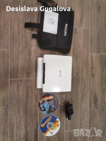Преносим DVD player Philips PET725- Пълен комплект , снимка 6 - Друга електроника - 52493124