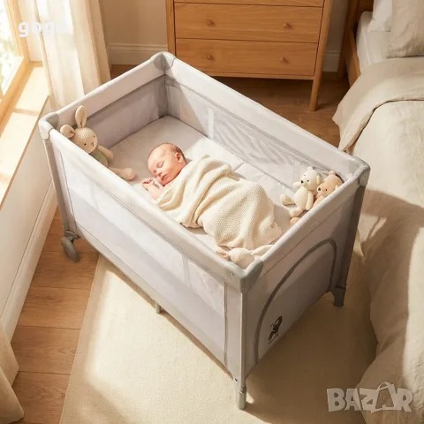 сгъваема бебешка кошара , снимка 2 - Кошарки - 55849686