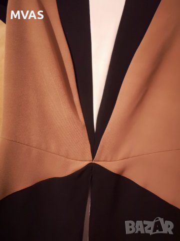 Нова Zara лятна черна бежова рокля S размер, снимка 3 - Рокли - 41616568