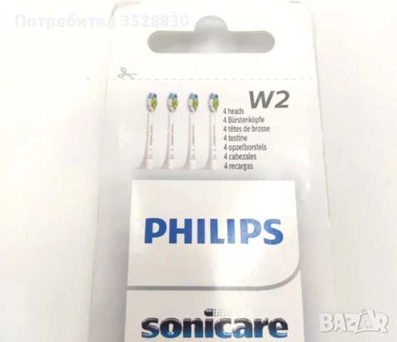 Резервни глави за електрическа четка за зъби Philips Sonicare W Optimal White HX6(HX6064/HX6068), снимка 3 - Друга електроника - 52903627