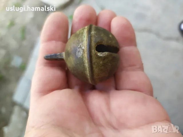 Старо бронзово звънче/хлопка