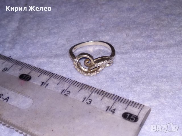 СКЪПОЦЕНЕН АЖУРНА ИЗРАБОТКА СРЕБЪРЕН АР ДЕКО СТИЛ ПРЪСТЕН СРЕБРО 925 с ИСКРЯЩИ ЦИРКОНИ 26447, снимка 15 - Пръстени - 41342421