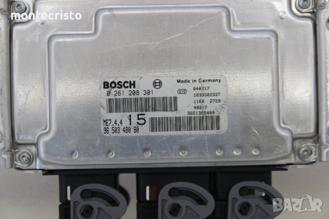 Моторен компютър ECU Peugeot 307 / 0 261 208 301 / 0261208301 / 96 503 480 80 / 9650348080, снимка 2 - Части - 42454394