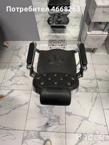 Бръснарски стол, снимка 2 - Бръснарски столове - 53604371