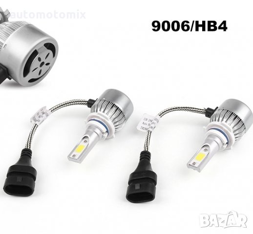 Комплект диодни крушки за фарове 9006/НB4 -3000K + 6500k.- 3400, снимка 2 - Аксесоари и консумативи - 35903882