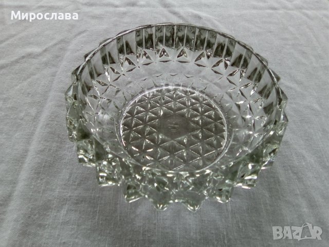  Кристална бонбониера и стъклена купа, снимка 5 - Други - 40582374