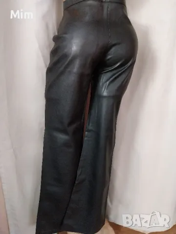 М Черен кожен панталон / чарлстон/, снимка 5 - Панталони - 48421603