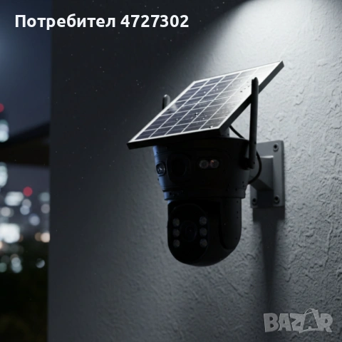 Соларна двойна камера LYLU 10 диода - ICsee за охрана, снимка 2 - Градинска техника - 53420444