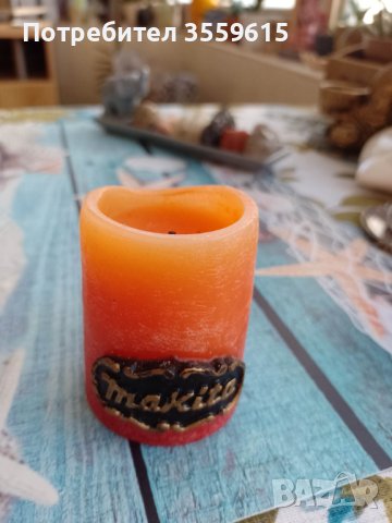 декоративна ароматна свещ от Португалия с аромат на портокал и кафе, снимка 3 - Декорация за дома - 41015701