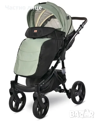 Lorelli - 3in1 Rimini Premium, зелена бебешка количка, снимка 2 - За бебешки колички - 56274460