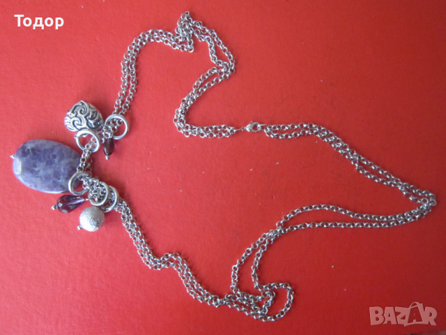 Колие гердан с естествен камък, снимка 4 - Колиета, медальони, синджири - 36168336