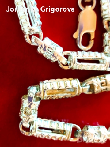 Сребърен ланец проба 925, снимка 2 - Колиета, медальони, синджири - 40117367