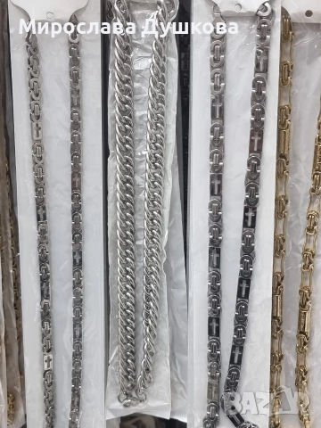 медицинска стомана 60 см ланци, снимка 9 - Колиета, медальони, синджири - 52860176