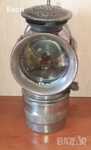 Стара ацетиленова лампа за велосипед от 19-ти век - USA
