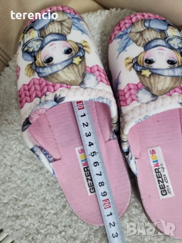Нови детски пантофи - 35 номер, снимка 4 - Детски пантофи - 52693775