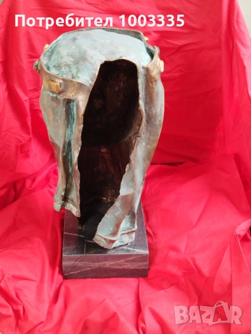 Бронзова пластика -фигура, снимка 6 - Антикварни и старинни предмети - 51462628