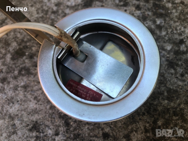 стара дизайнерска настолна/сгъваема, туристическа, джобна/ лампа "LAMPETTE" - MADE IN GERMANY - МИНИ, снимка 7 - Антикварни и старинни предмети - 51754620