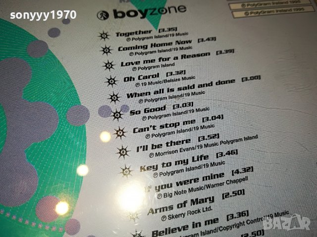 BOYZONE ORIGINAL CD 1703230926, снимка 13 - CD дискове - 40030385
