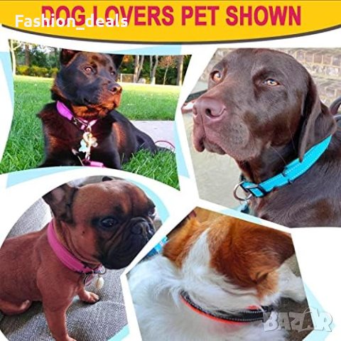 Нов нашийник каишка за куче отразяващ найлон обучение и разходка , снимка 7 - За кучета - 41447927