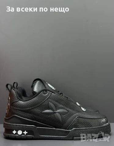 Louis Vuitton Мъжки Маратонки👟Мъжки Спортни Обувки Луис Витон - Бели Или Черни Код E124, снимка 5 - Маратонки - 55798536
