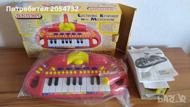 Електронен синтезатор с микрофон - Bontempi, снимка 7 - Музикални играчки - 51745647