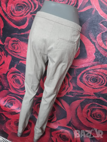 H&M Бежов офис панталон Л, снимка 2 - Панталони - 36329620