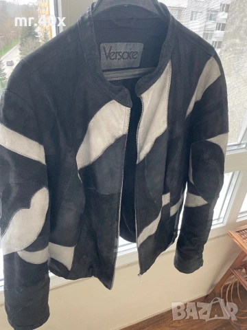 Кожено яке Versace, снимка 2 - Якета - 51607512