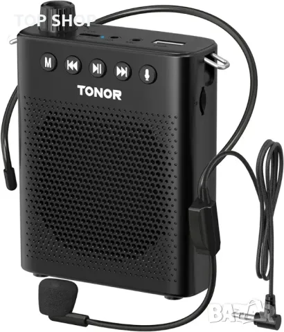 Преносим гласов усилвател TONOR за учители, мини акумулаторна микрофонна система