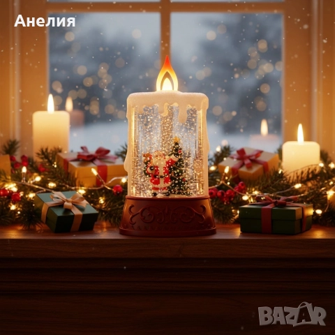 Коледна декоративна Led свещ