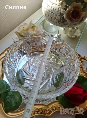 Ретро купа *кристална*, снимка 6 - Декорация за дома - 53438961