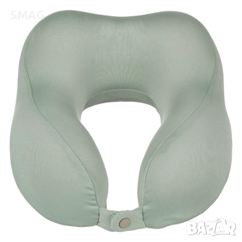 Анатомична пътна възглавница с мемори пяна – сиво-кафява (taupe), 27 см, снимка 3 - Други - 52286359