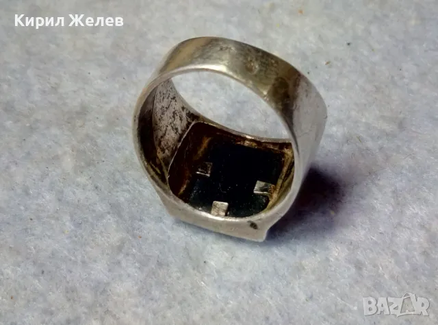 АРИСТОКРАТИЧЕН КЛАСИЧЕСКИ МОДЕЛ СРЕБЪРЕН ПРЪСТЕН СРЕБРО 925 с ЮВЕЛИРНО ШЛИФОВАН ЧЕРЕН ОНИКС 49980, снимка 12 - Пръстени - 50024975