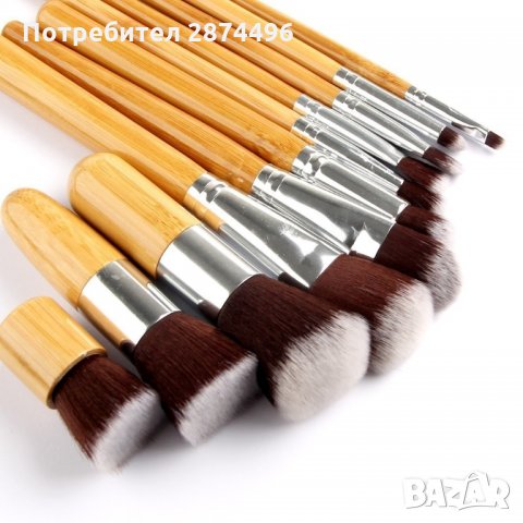 1574 Комплект от 11 четки за грим, тип Kabuki, снимка 6 - Други - 35794318